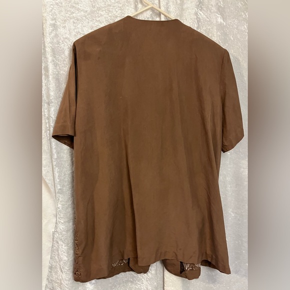 Embroidered silk jacket/Top - Picture 4 of 4